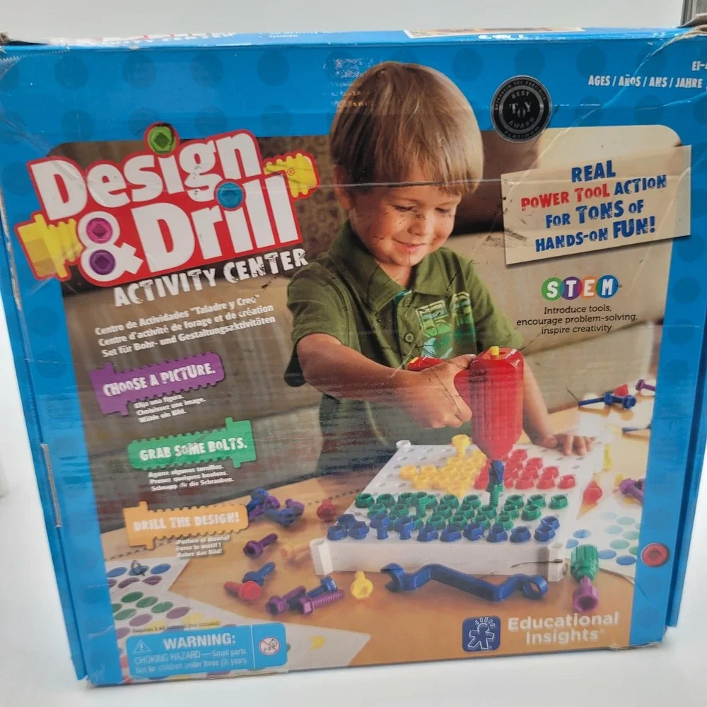 Educational Insights Design & Drill Activity Center STEM Toy EI-4112 Ages 3+